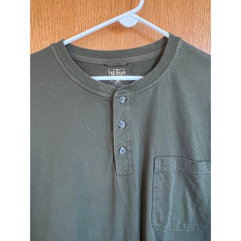Red Head Brand Co henley style short sleeve T-shirt, men's size 2XL